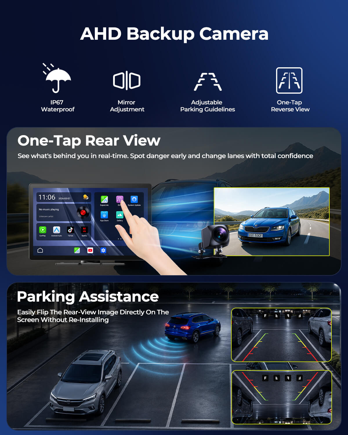 LAMTTO Carplay RC35 11 Zoll CarPlay-Display Entertainment