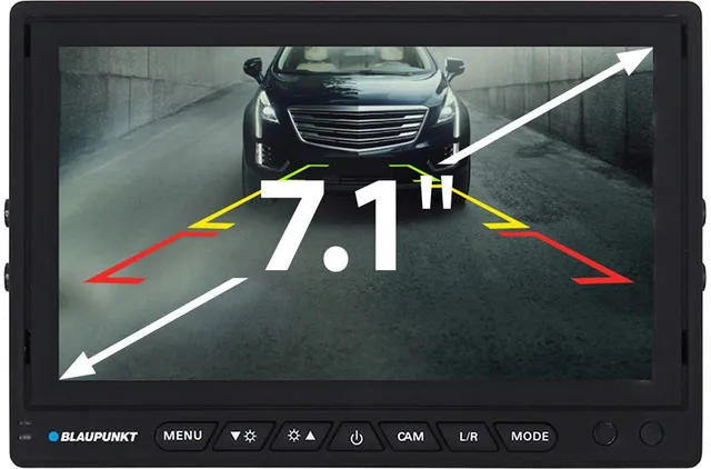 Blaupunkt RVM 7.1 Monitor 7 Zoll für 2 Rückfahrkameras