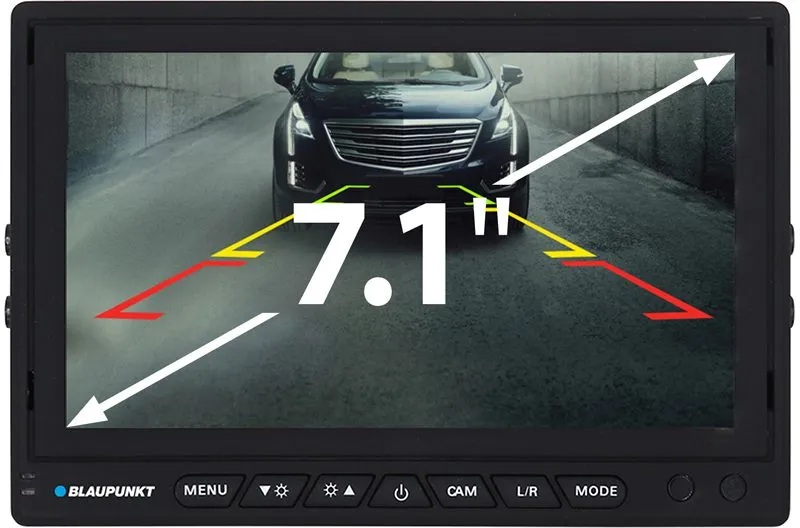 Blaupunkt RVM 7.1 Monitor 7 Zoll für 2 Rückfahrkameras