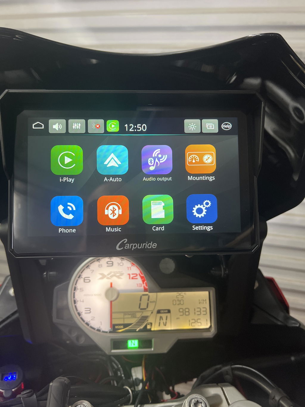 Carpuride W702B Pro Motorrad Display 7 Zoll IP67