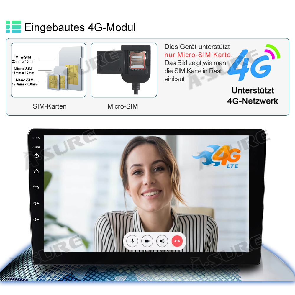 A-Sure GPS Autoradio BMW E39 E53 4+64GB CarPlay