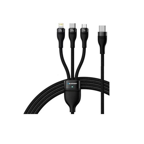 Blaupunkt BLC3100B Ladekabel 3in1 PD100W geflochten