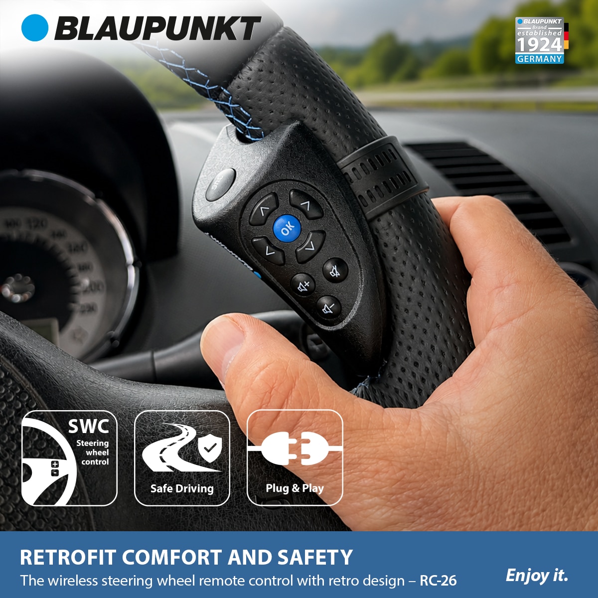 Blaupunkt RC-26 Lenkradfernbedienung SWC 9 Tasten