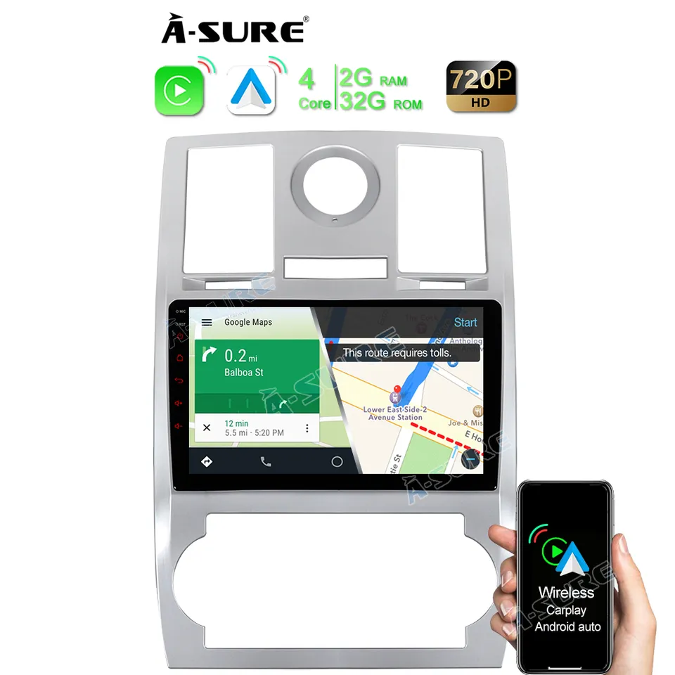 A-Sure GPS Autoradio Chrysler 300 300C 2005-2010 2+32GB