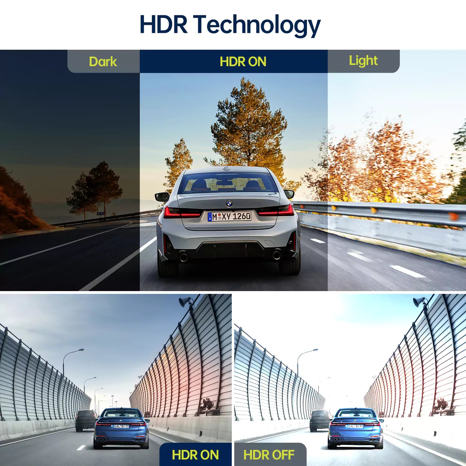 LAMTTO C310 Dashcam Vorne Innen 1080P 64GB