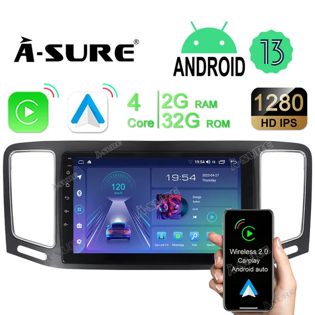 A-Sure Autoradio für VW Sharan II Alhambra 2+32GB CarPlay