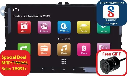 Blaupunkt Key Largo 970 9 Zoll Autoradio Android Skoda VW