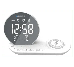 Blaupunkt CR85WH Charge Radiowecker FM USB Wireless Charging