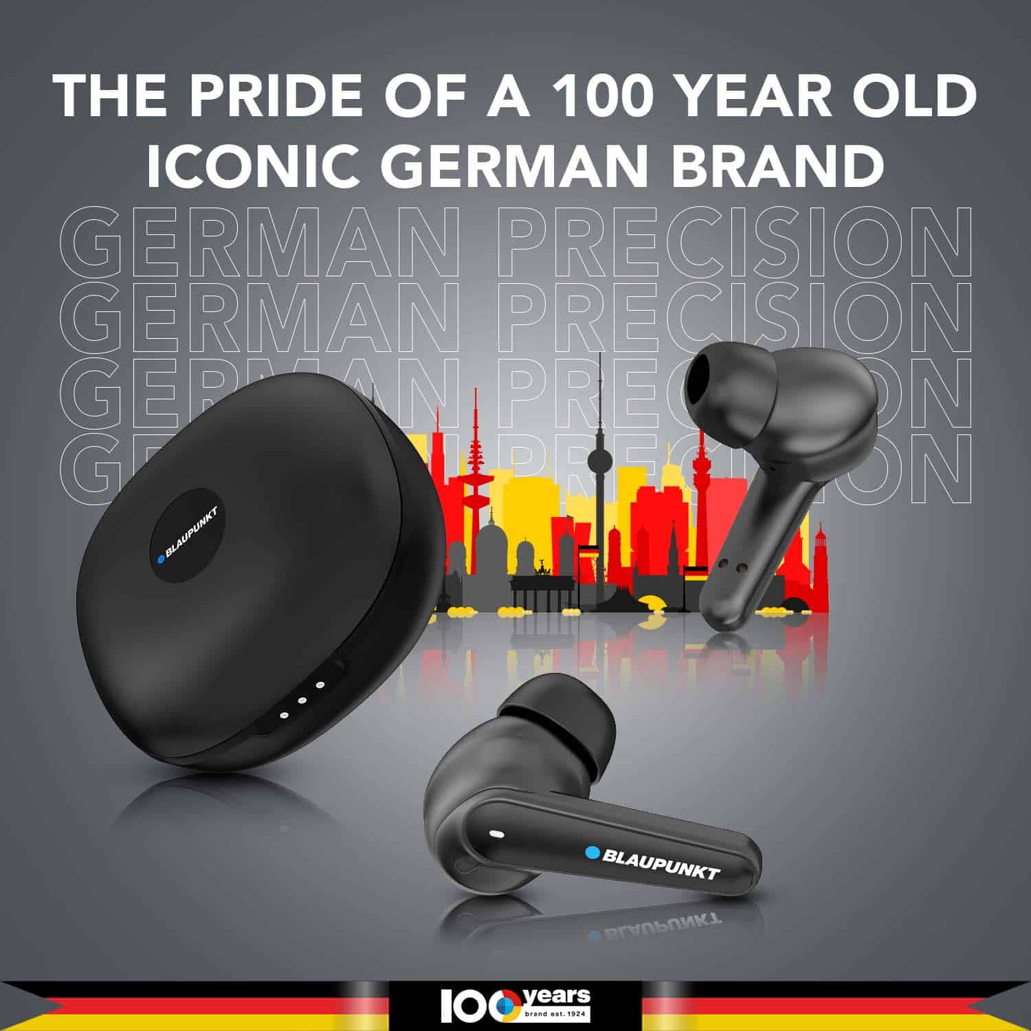 Blaupunkt BTW300 Moksha True ANC Earbuds Schwarz