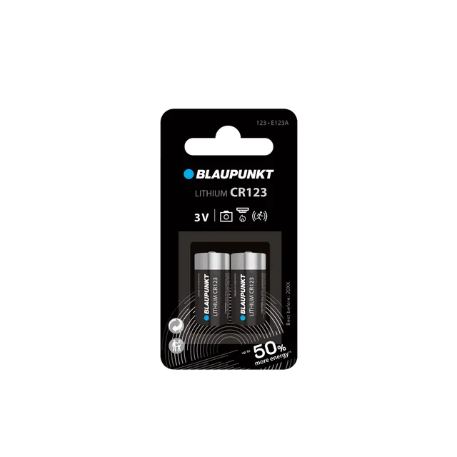 Blaupunkt Batteries CR123 Lithium-Batterie zylindrisch