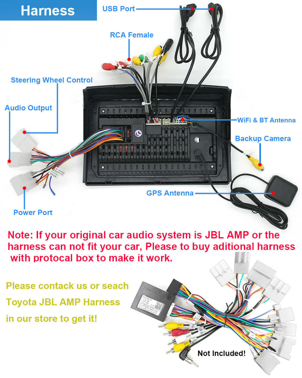 ESSGOO Car Stereo Camry Autoradio 9 Zoll Android 12 Standard