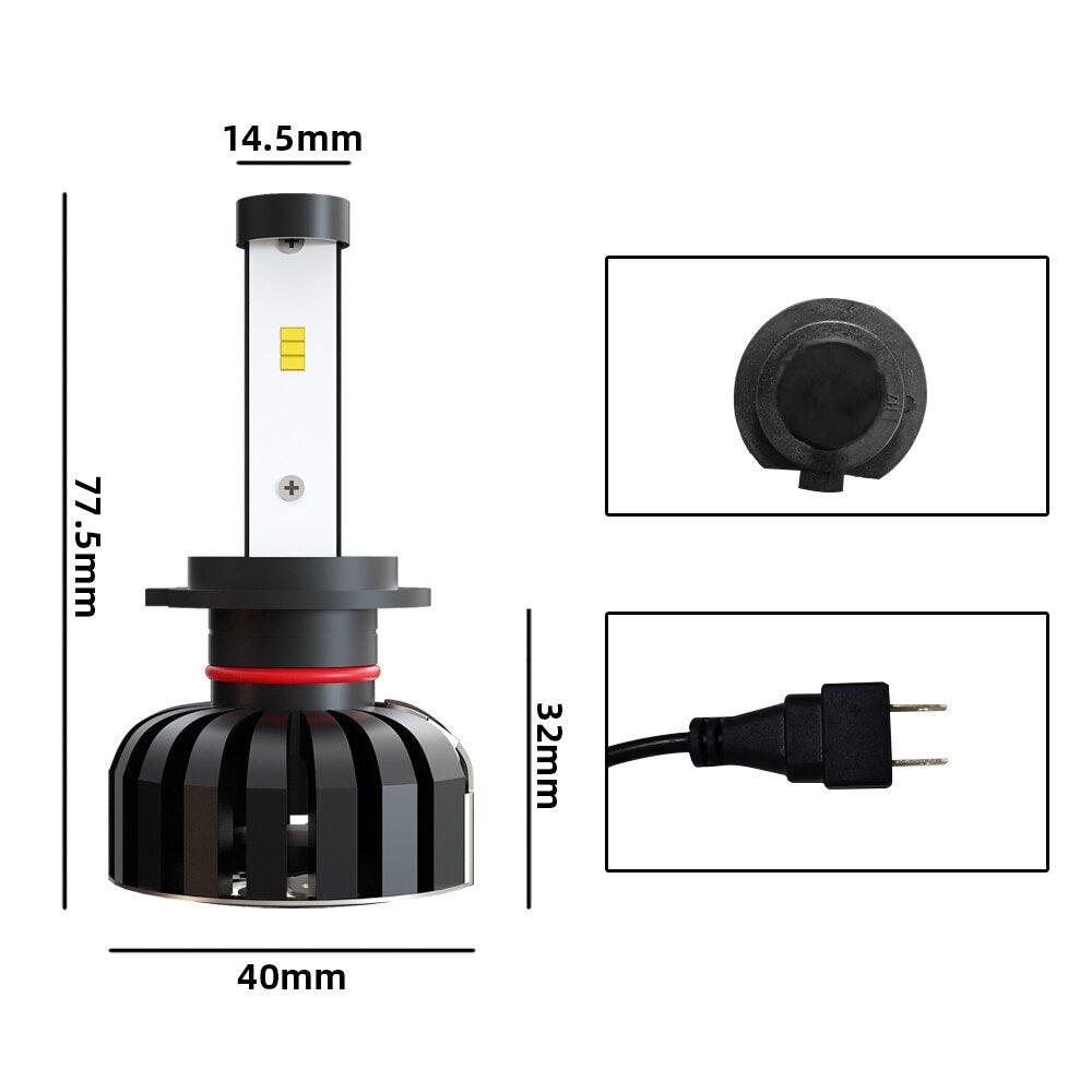 ESSGOO Auto Head Light H7 LED-Scheinwerfer weiß 8000LM