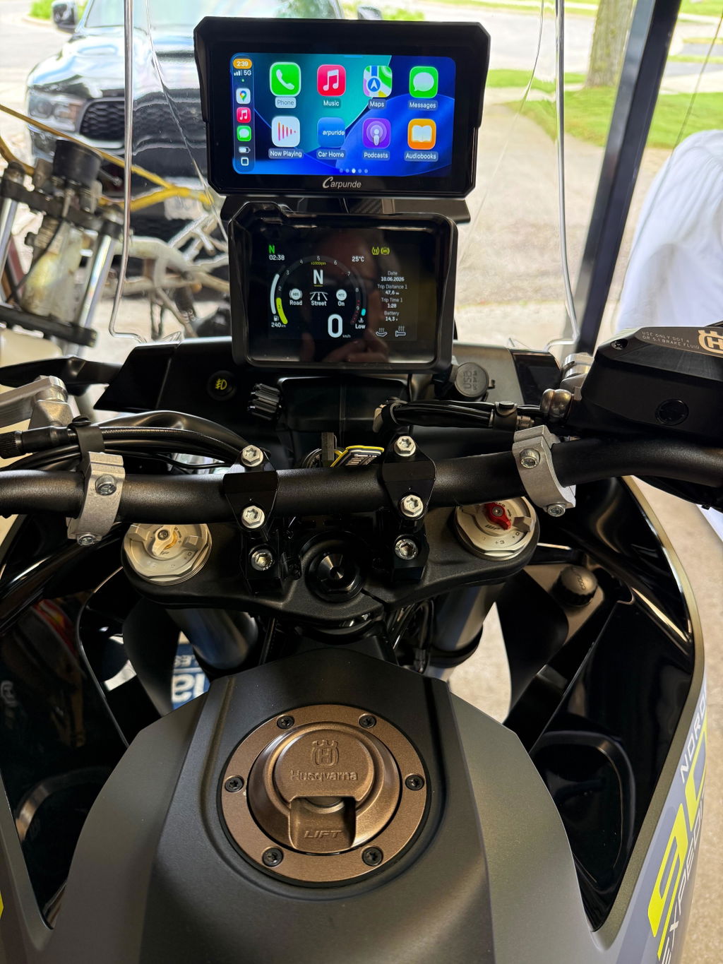 Carpuride W602S Pro CarPlay-Display 6 Zoll Motorrad ohne TPMS