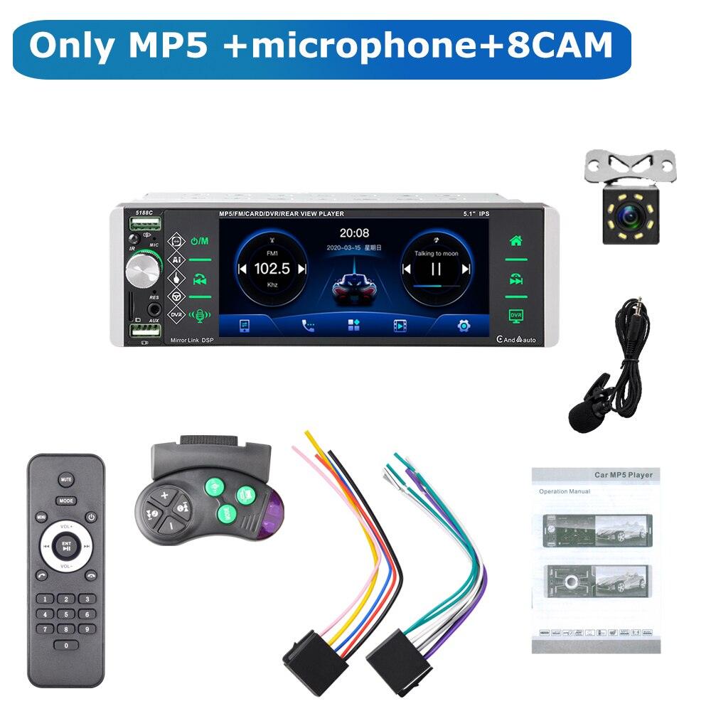 ESSGOO Car Stereo 1 DIN CarPlay Autoradio 5,1 Zoll Standard