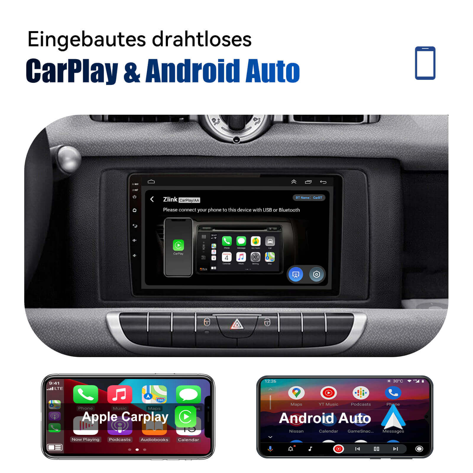 ESSGOO Car Stereo Autoradio Mercedes-Benz 2011-2014 10 Zoll
