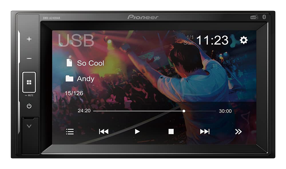 Pioneer DMH-A240DAB DMH Serie 2-DIN Autoradio DAB+ inkl. Antenne