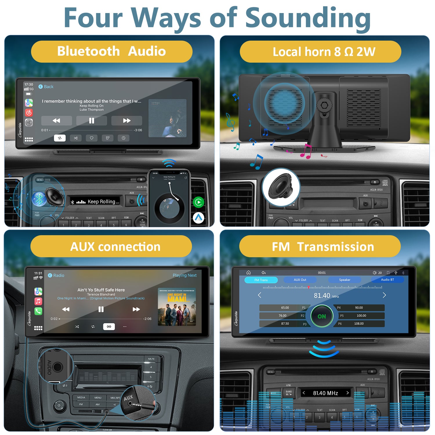 Carpuride Car Smart Stereo C92 CarPlay-Display 9,3 Zoll