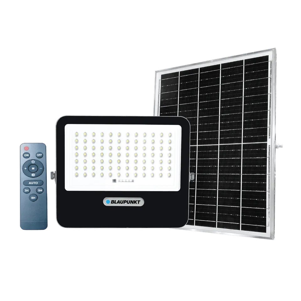 Blaupunkt Callen Solar Flutlicht 100W Tageslicht Aluminium