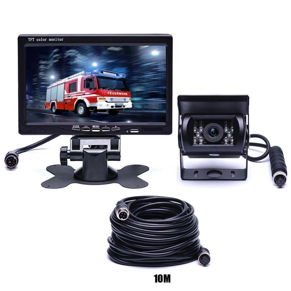 ESSGOO Accessories 7 Zoll LCD Monitor 1 Monitor mit 2 Kameras