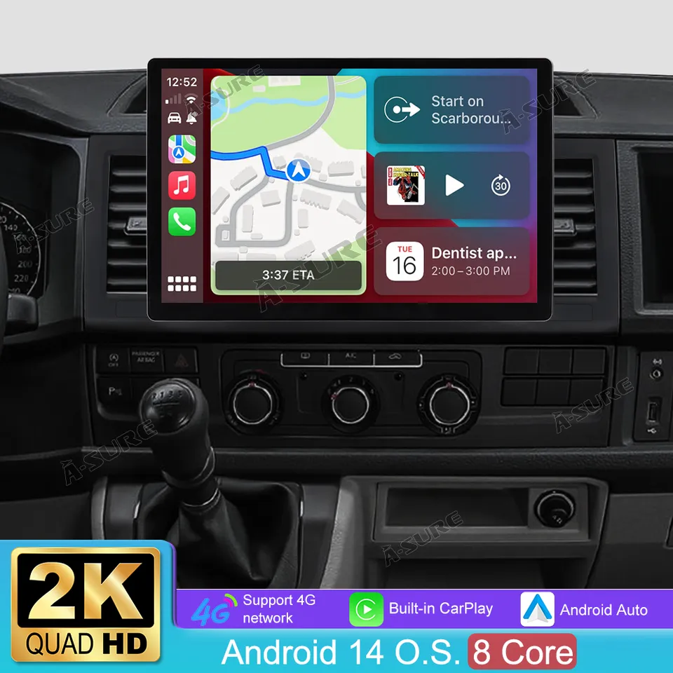 A-Sure GPS car radios VW T6 Transporter Autoradio 13,1 Zoll 4+64GB