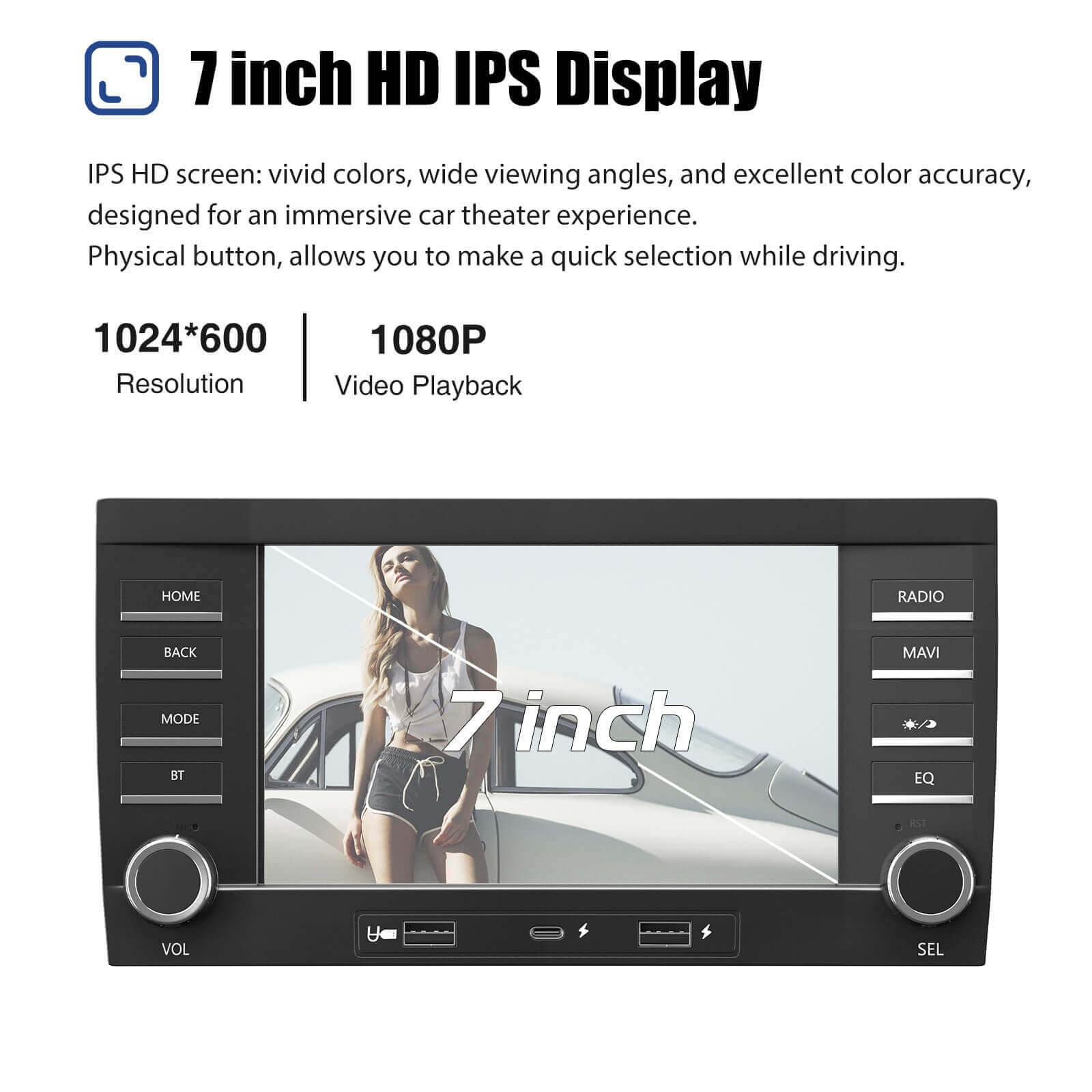 ESSGOO Car Stereo AR7001 Autoradio Porsche Cayenne 7 Zoll