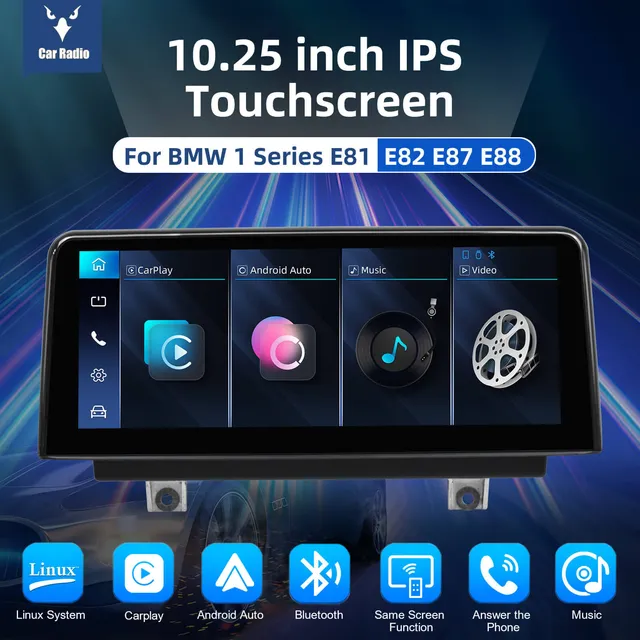 ESSGOO Car Stereo LZ0001 Autoradio 10,25 Zoll für BMW 1er Linux