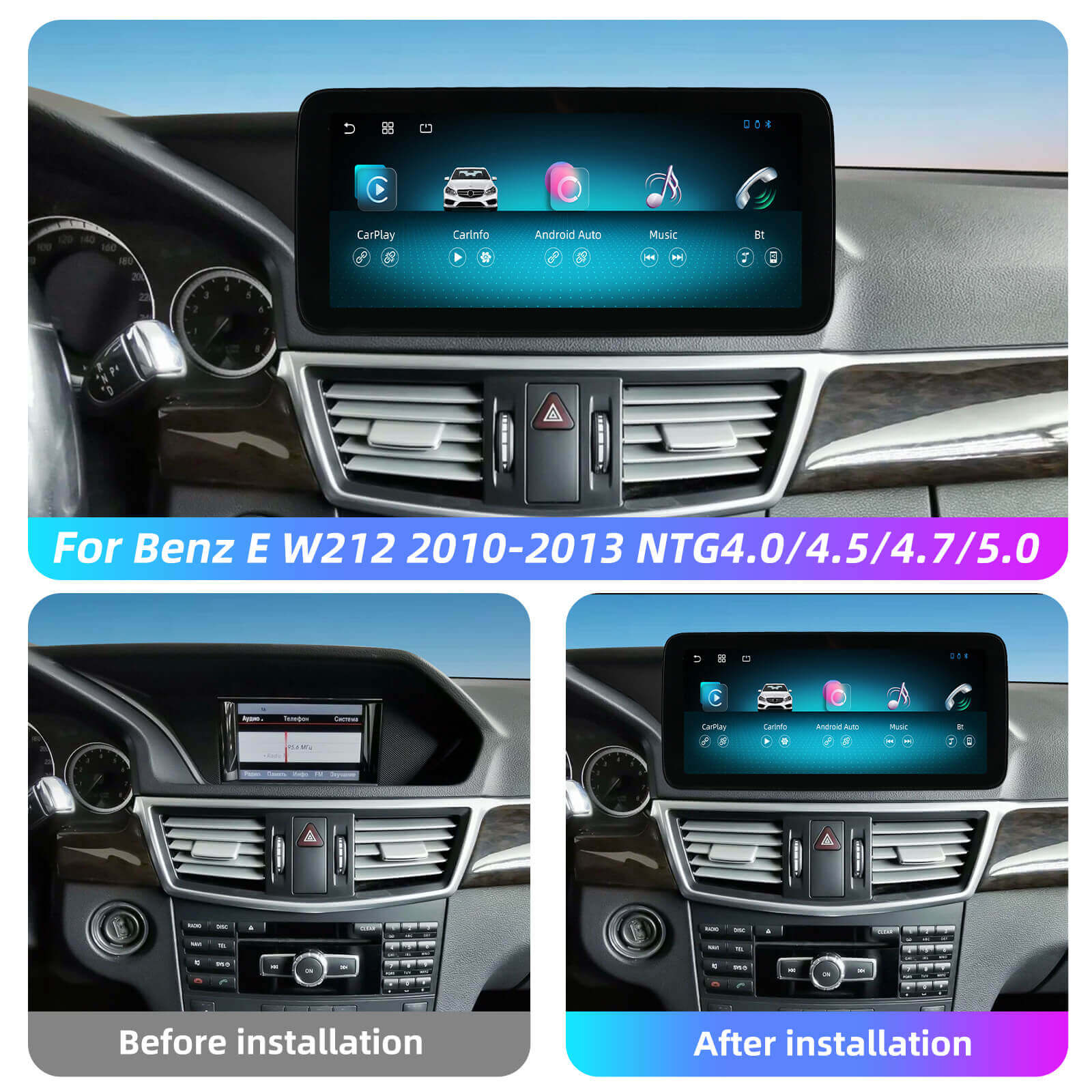 ESSGOO Car Stereo LZ0001 10,25-Zoll Autoradio für Benz E W212