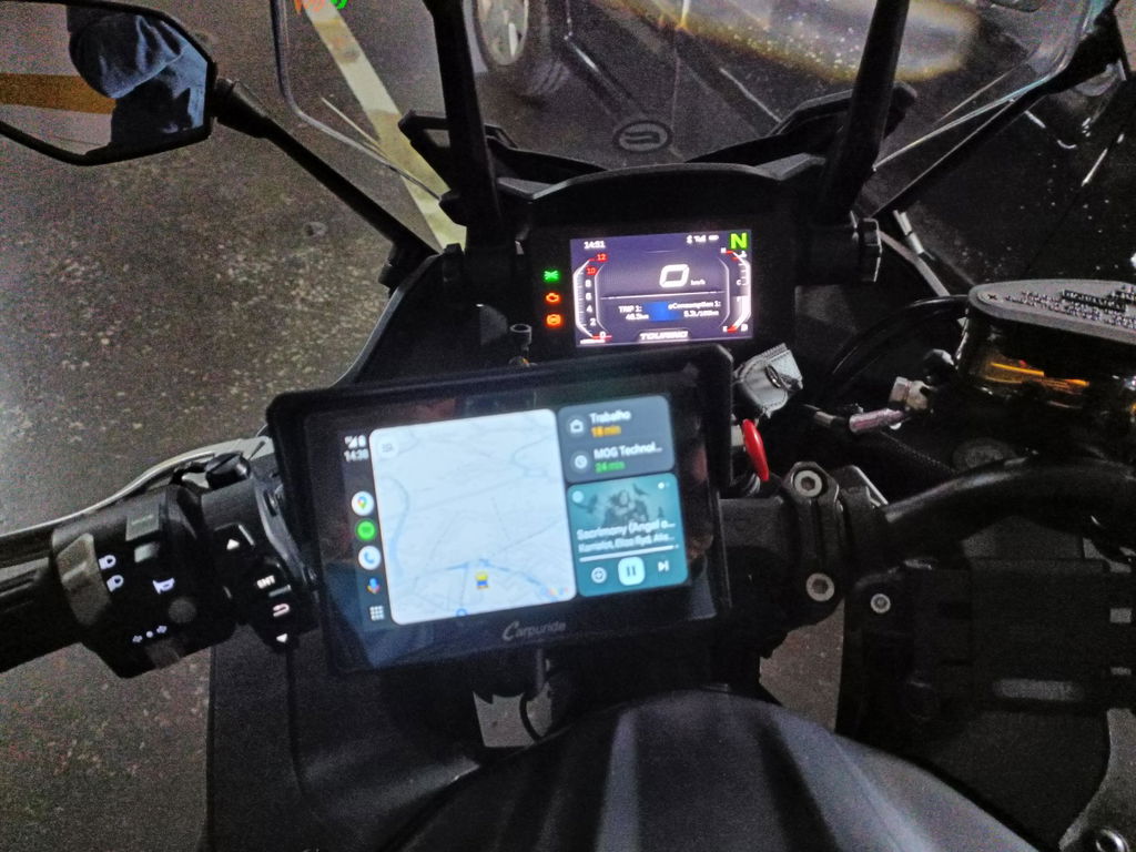 Carpuride W502 Motorrad CarPlay-Display 5 Zoll IP67 Bluetooth