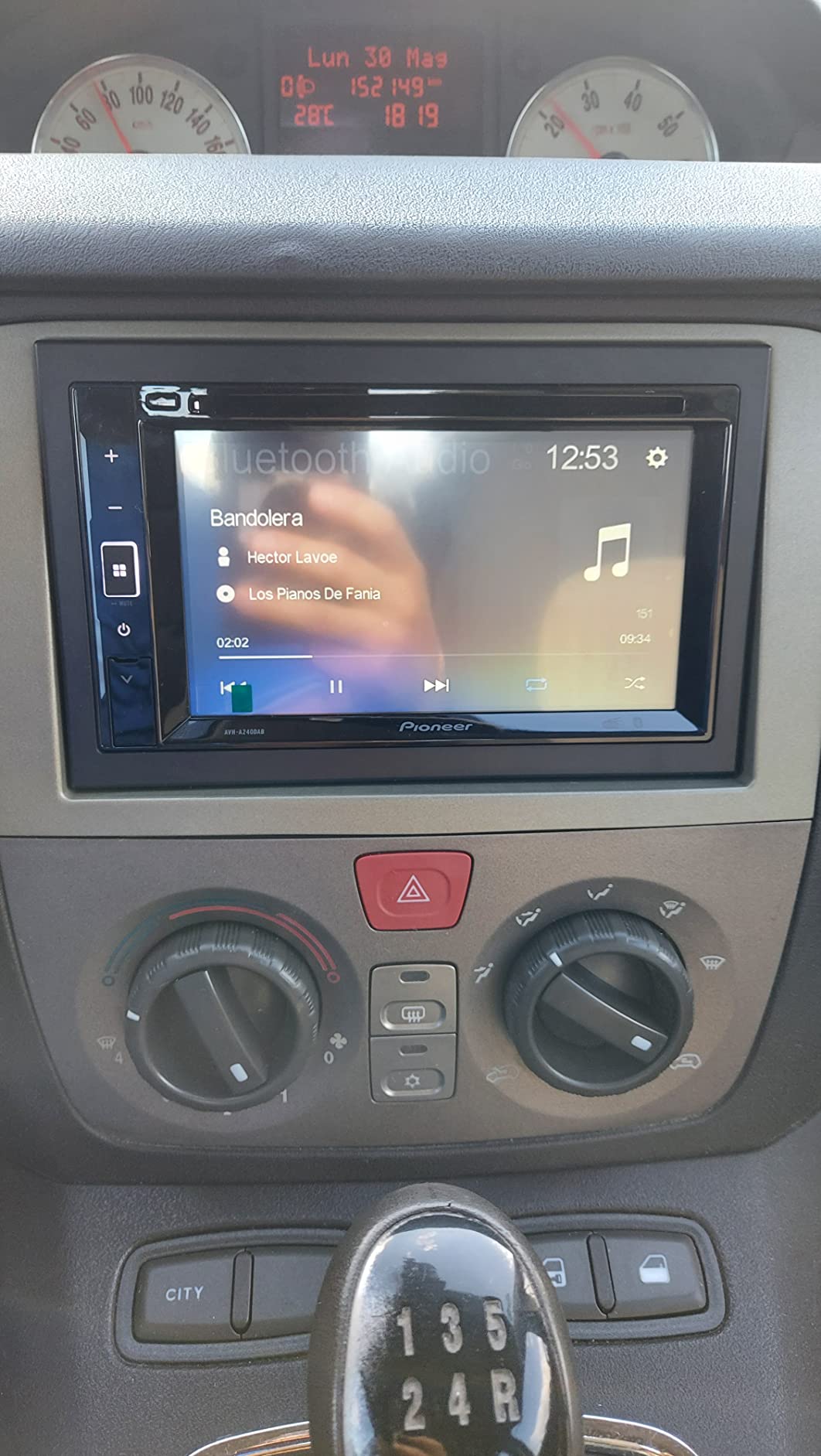 Pioneer AVH-A240DAB Autoradio 2-DIN DVD Touch DAB+ Bluetooth