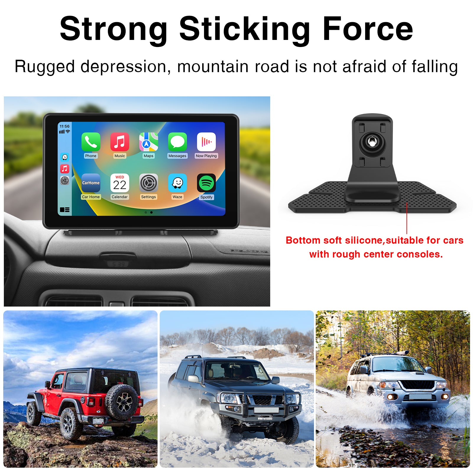 Carpuride Sticker Bracket Halterung für CarPlay-Display