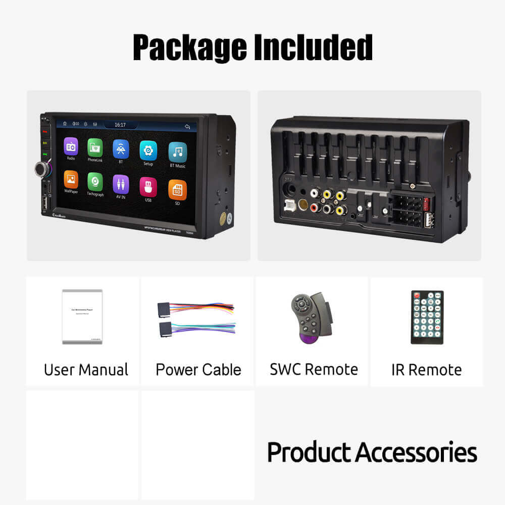 ESSGOO Car Stereo 7035W Autoradio 7 Zoll Android GPS