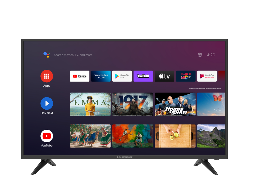Blaupunkt BLA43FLC02 43 Zoll LED-Fernseher Android Full-HD
