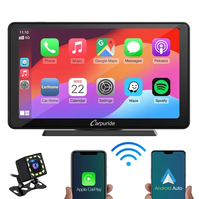 Carpuride Car Smart Stereo C3 CarPlay-Display 7 Zoll mit Rückfahrkamera