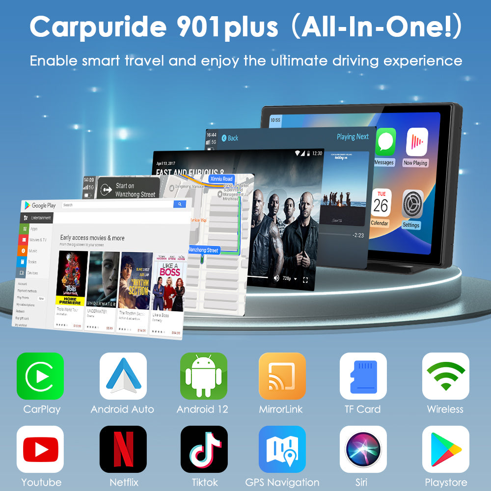 Carpuride W901 Plus Display 9 Zoll CarPlay Kamera Android