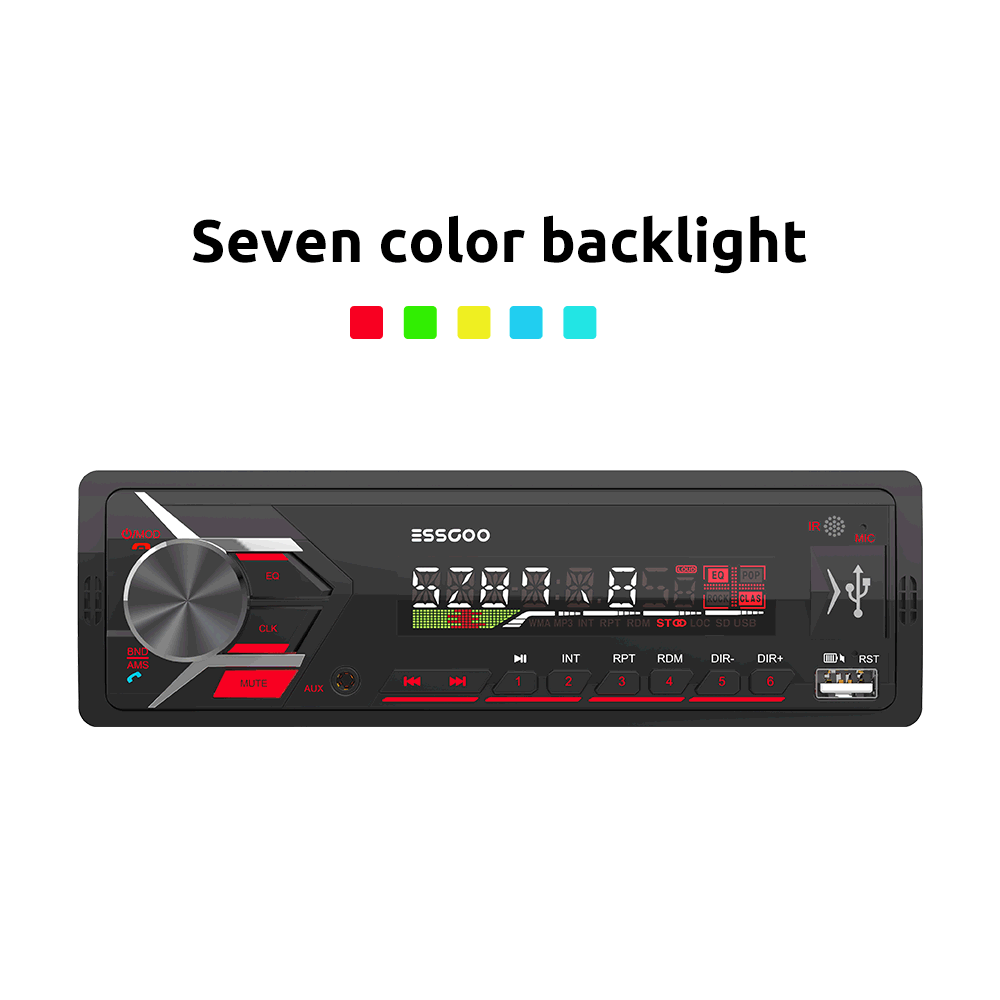 ESSGOO TS0003 1 DIN Bluetooth Autoradio MP3 RDS Standard