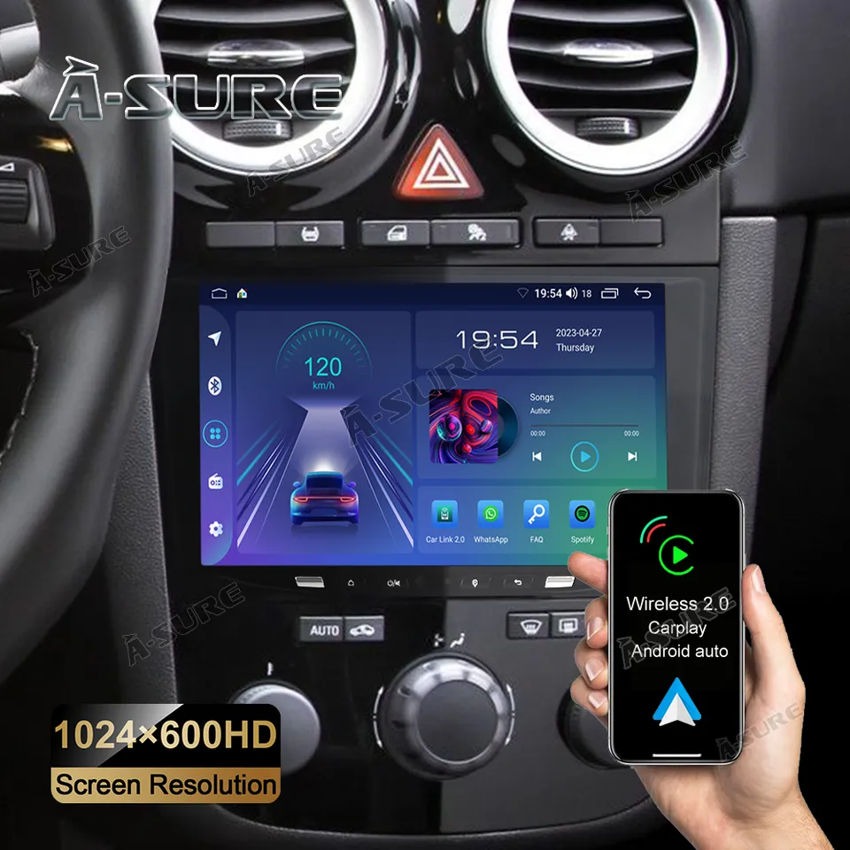 A-Sure GPS Astra H Autoradio 2+32GB Android 12 CarPlay