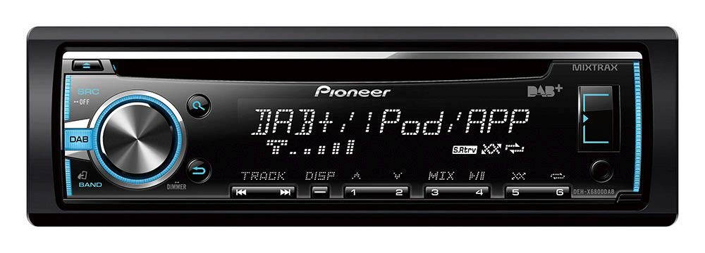 Pioneer DEH-X6800DAB 1 DIN Autoradio mit DAB+ inkl. Antenne