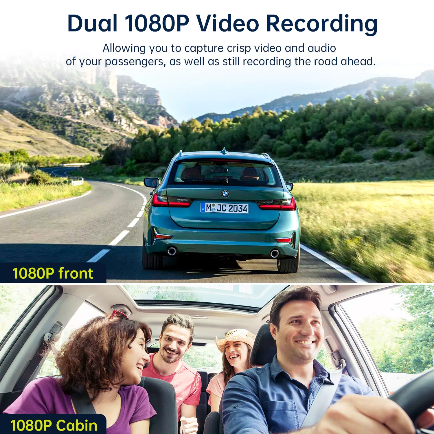 LAMTTO C310 Dashcam Vorne Innen 1080P 64GB