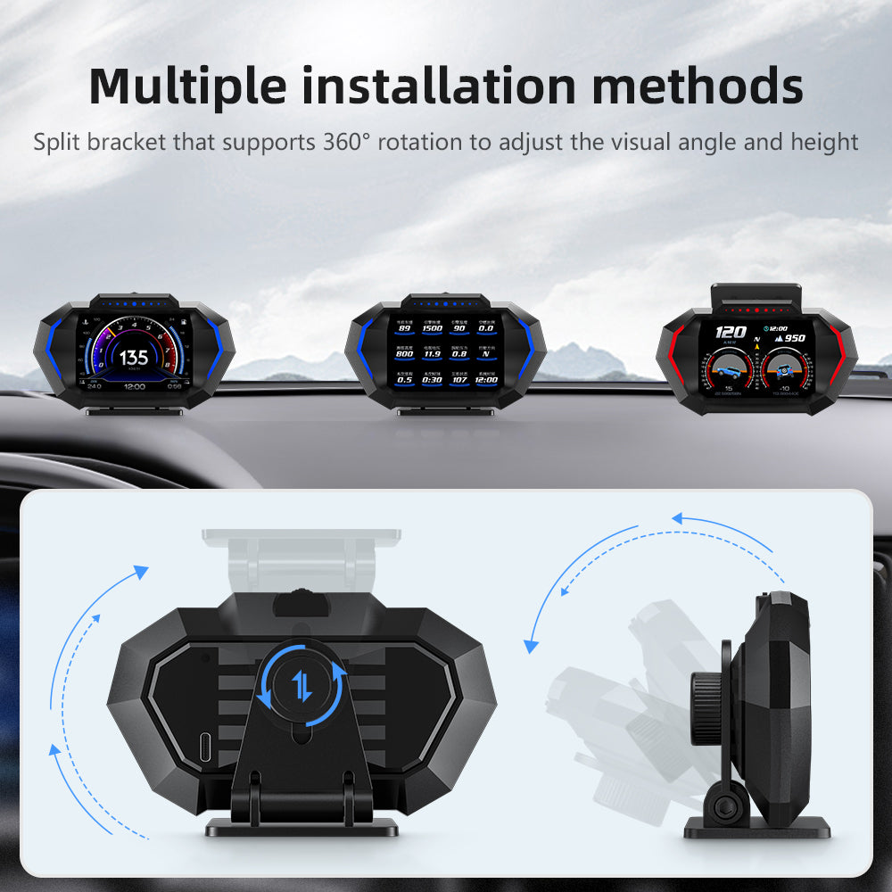 Carpuride P24 Head-Up-Display OBD2 GPS Auto