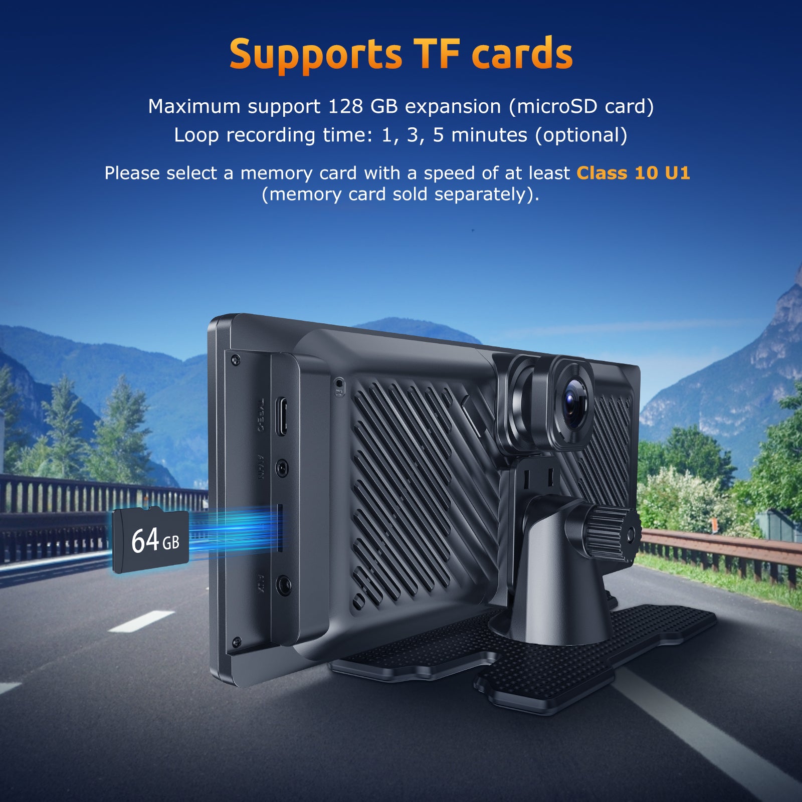 ESSGOO Dash Cam CarPlay E42 CarPlay-Display 8,1 Zoll 4K