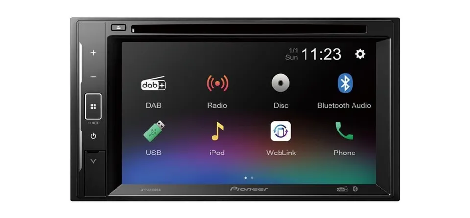 Pioneer AVH-A240DAB Autoradio 2-DIN DVD Touch DAB+ Bluetooth