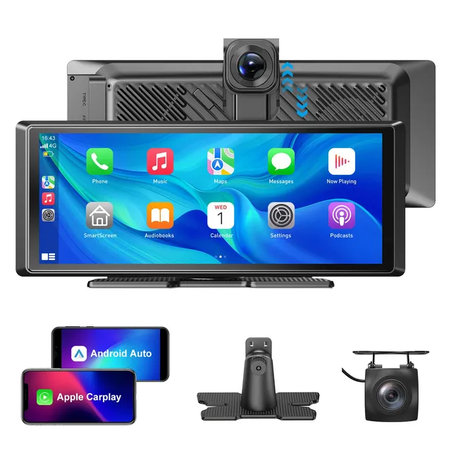 ESSGOO Dash Cam CarPlay E42 CarPlay-Display 8,1 Zoll 4K