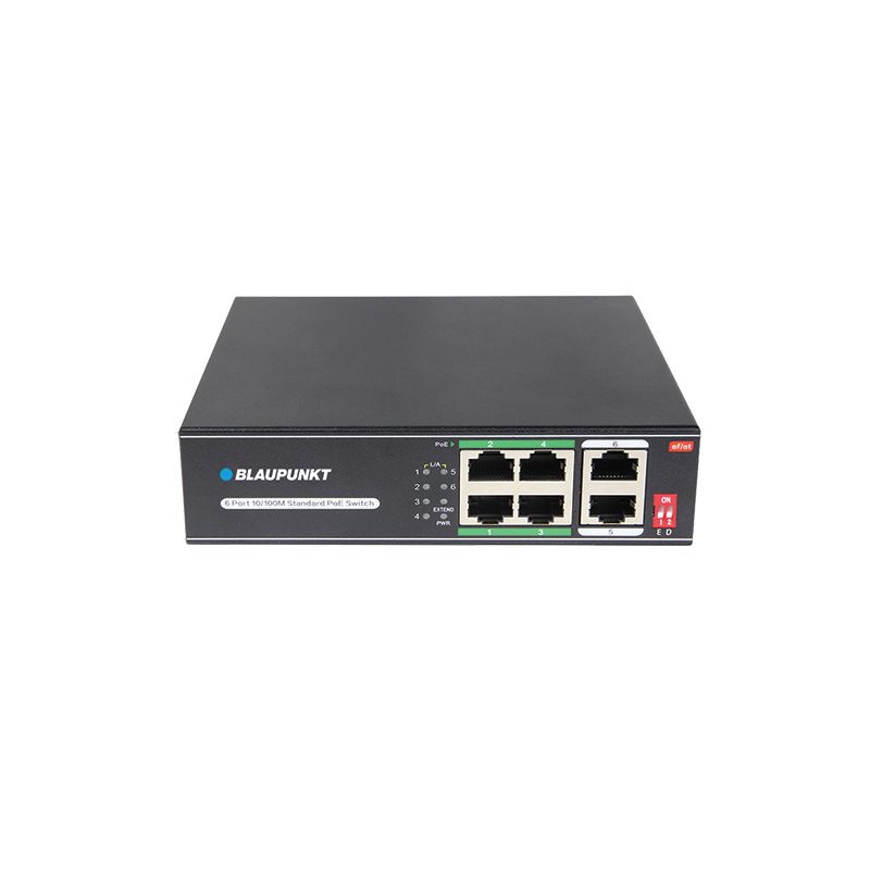 Blaupunkt BP-SWP-4EP2EL-65 PoE-Switch 6-Port