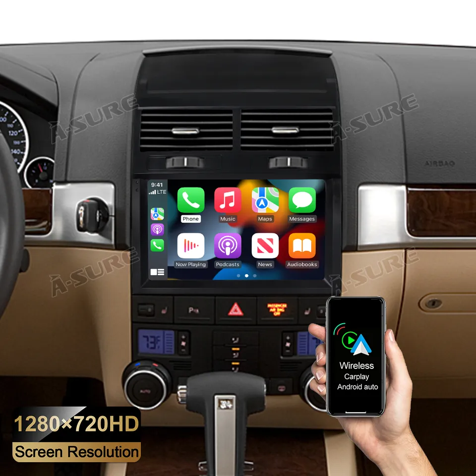A-Sure GPS Autoradio 9 Zoll VW Touareg 7L Android 2+32GB