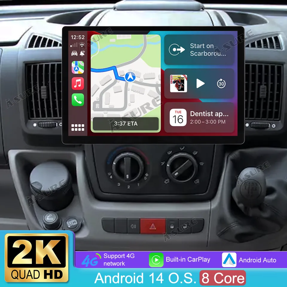 A-Sure GPS 13,1 Zoll 4+64GB Autoradio Ducato Boxer Jumper 2K