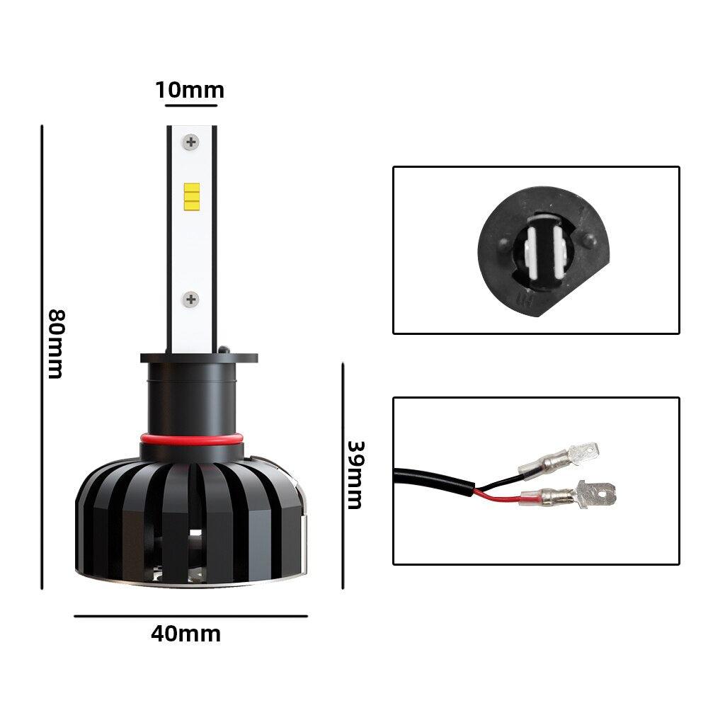 ESSGOO Auto Head Light H7 LED-Scheinwerfer weiß 8000LM