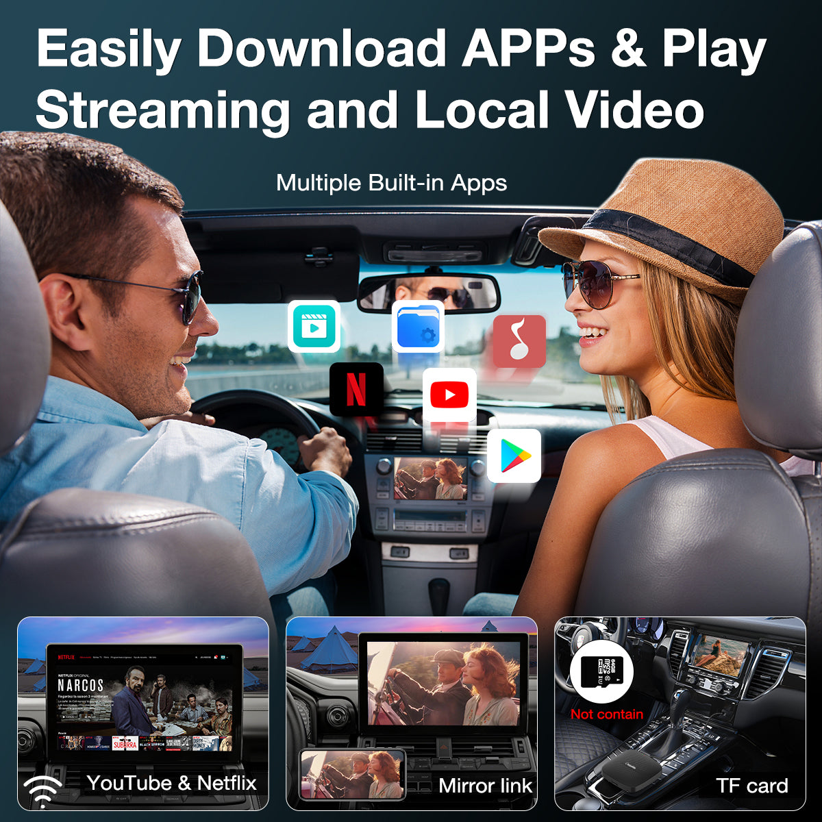 Carpuride H01 AI Box Android 11 CarPlay Adapter 3in1