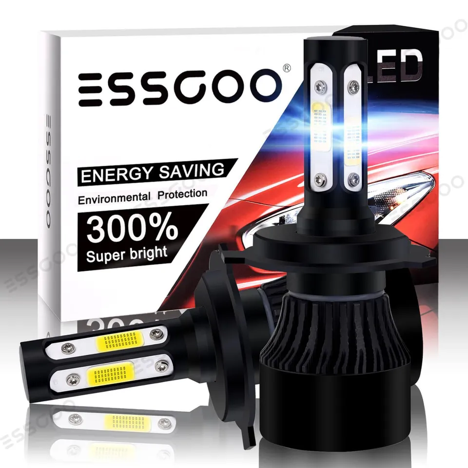 ESSGOO Auto Head Light S2 LED-Scheinwerfer H4 6000K 60W Canbus
