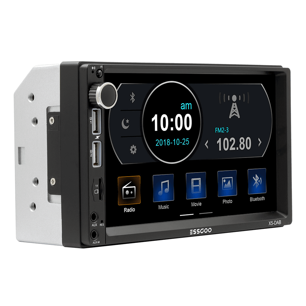 ESSGOO Car Stereo X5 2-DIN Autoradio DAB+ Bluetooth