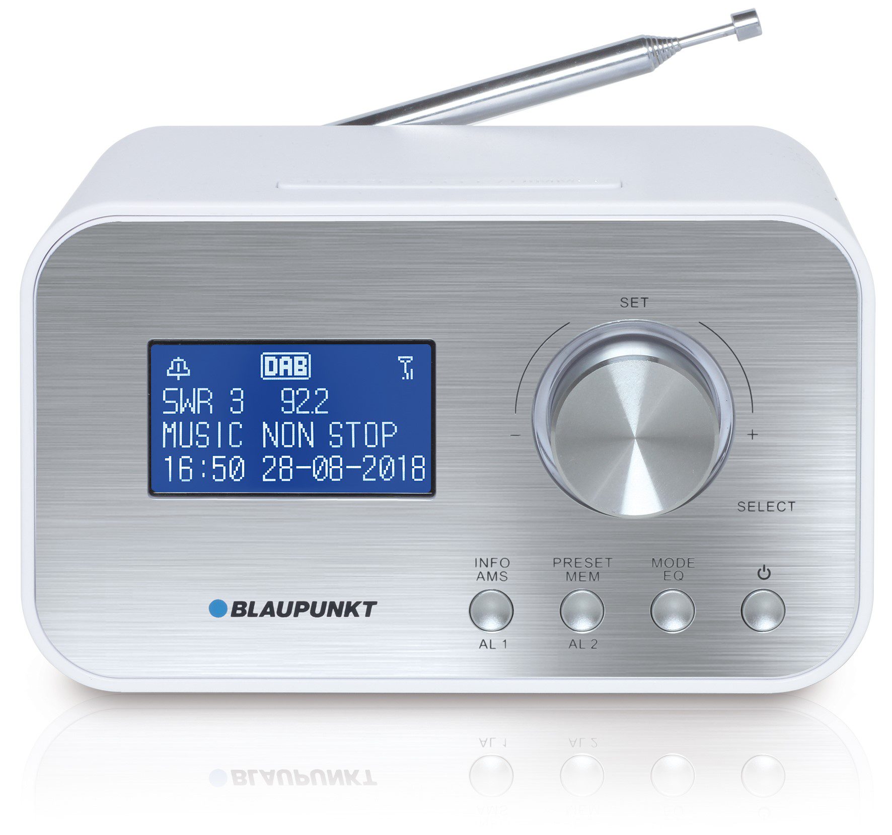 BLAUPUNKT Car Multimedia CLRD 30 WH Radiowecker DAB+ USB weiß
